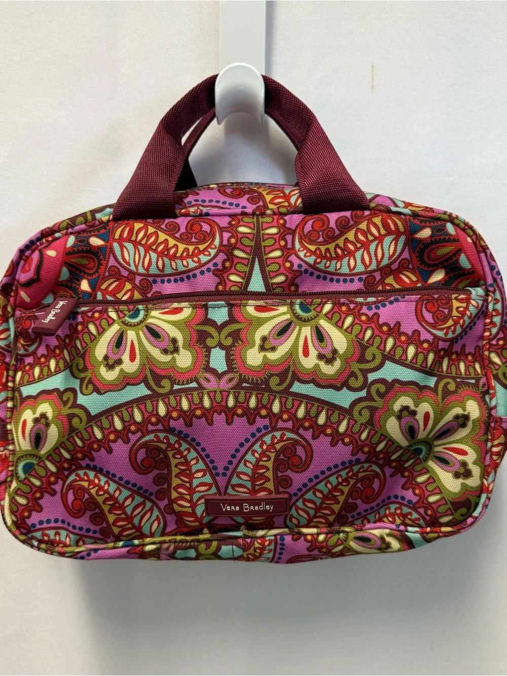 Vera Bradley Multicolor Pink Paisley Cosmetic Tote